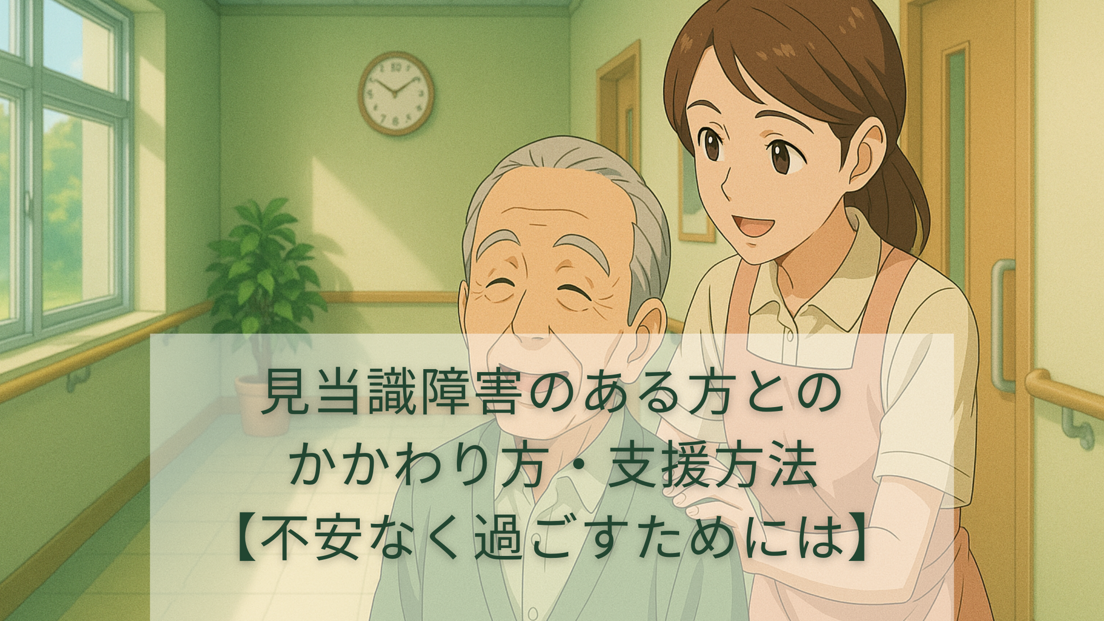 見当識障害のある方とのかかわり方・支援方法【不安なく過ごすためには】