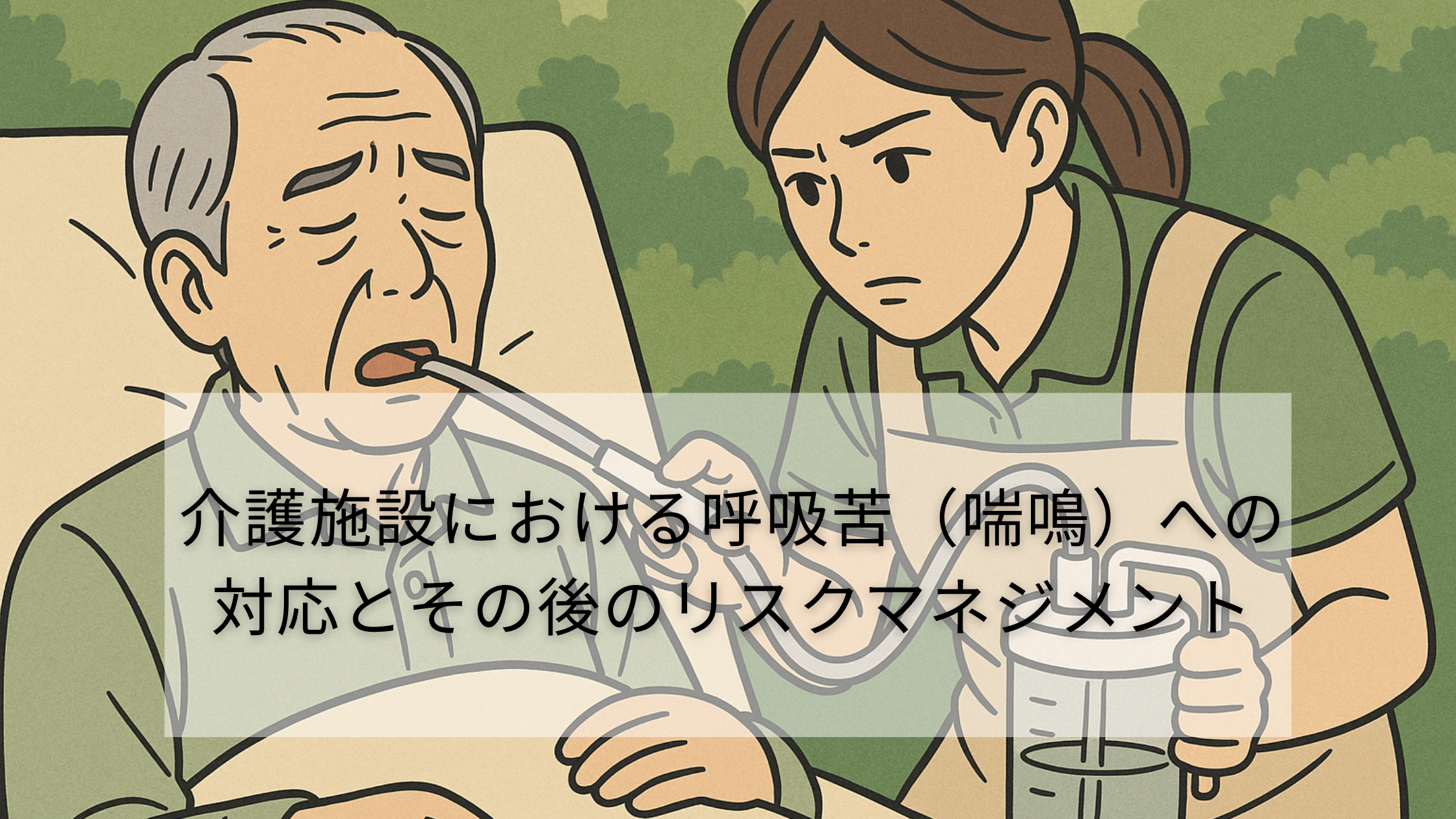 介護施設における呼吸苦(喘鳴)への対応とその後のリスクマネジメント