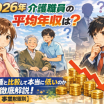【2026年】介護職員の平均年収は？他業種と比較して本当に低いのか徹底解説【事業形態別】