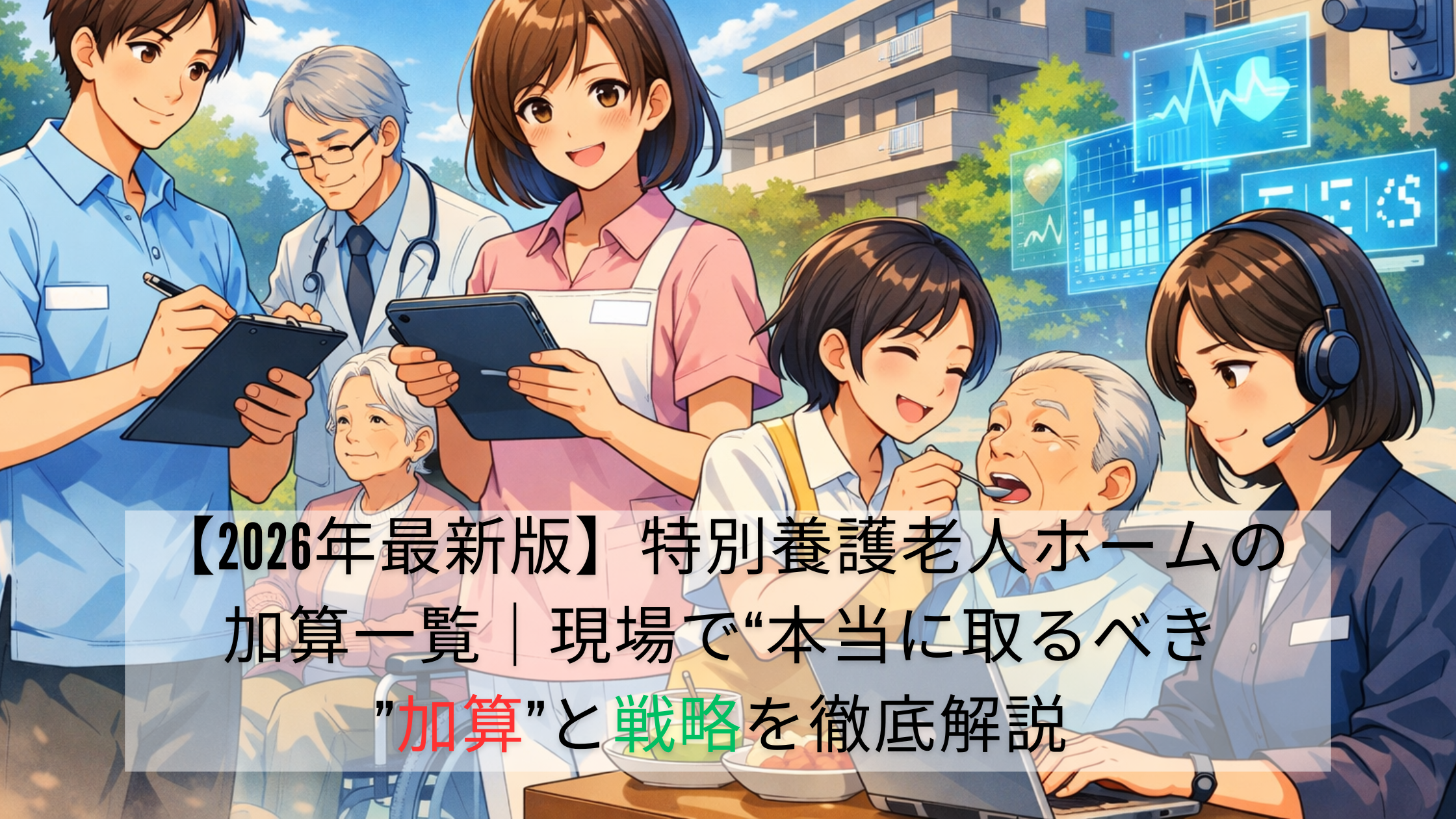 【2026年最新版】特別養護老人ホームの加算一覧｜現場で“本当に取るべき加算”と戦略を徹底解説