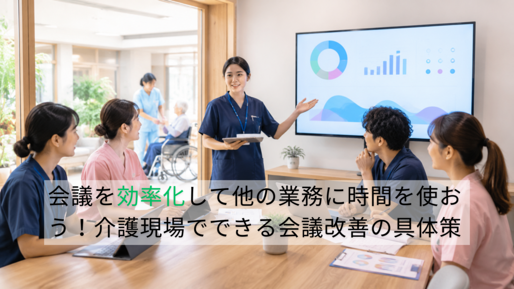 会議を効率化して他の業務に時間を使おう！介護現場でできる会議改善の具体策