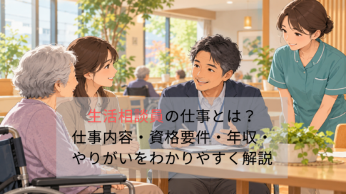 生活相談員の仕事とは？仕事内容・資格要件・年収・やりがいをわかりやすく解説